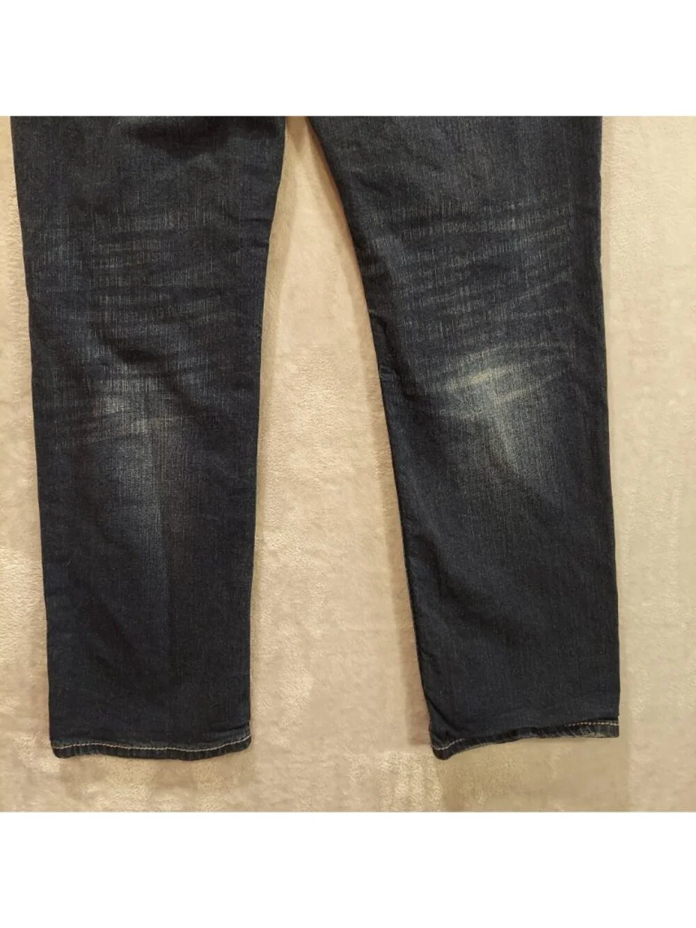 Faded Glory Jeans Men 38x32 straight leg dark wash embellished pocket dad work